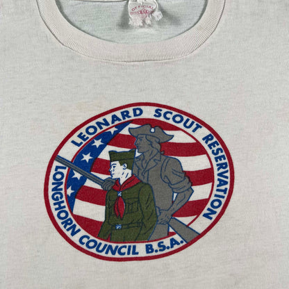50s Boy Scouts Longhorn Council Crop Tee- XS