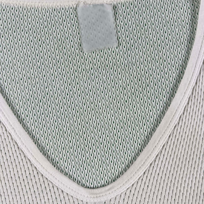 80s White Mesh Tee- M