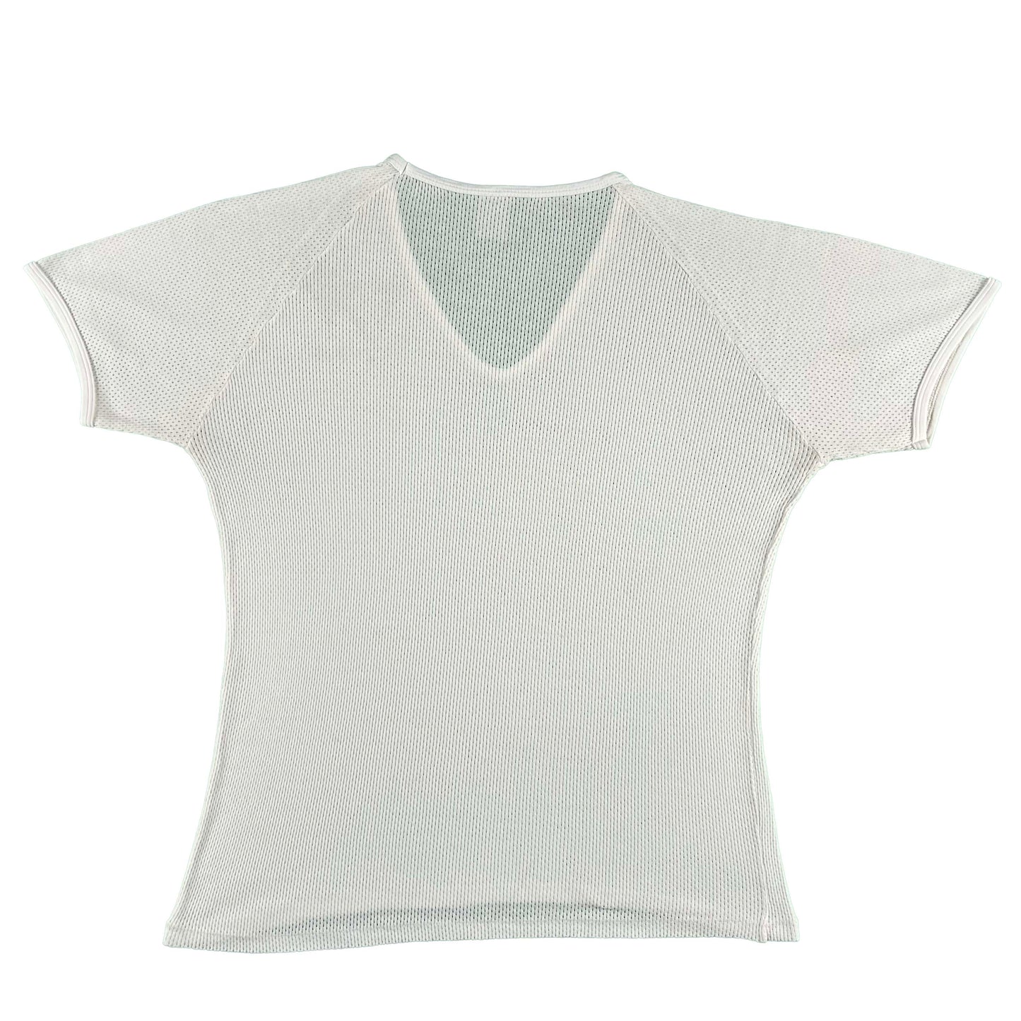 80s White Mesh Tee- M
