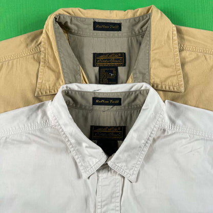 Vintage Eddie Bauer 100% Cotton 'Rufton Twill' Shirts- SELECT SHIRT