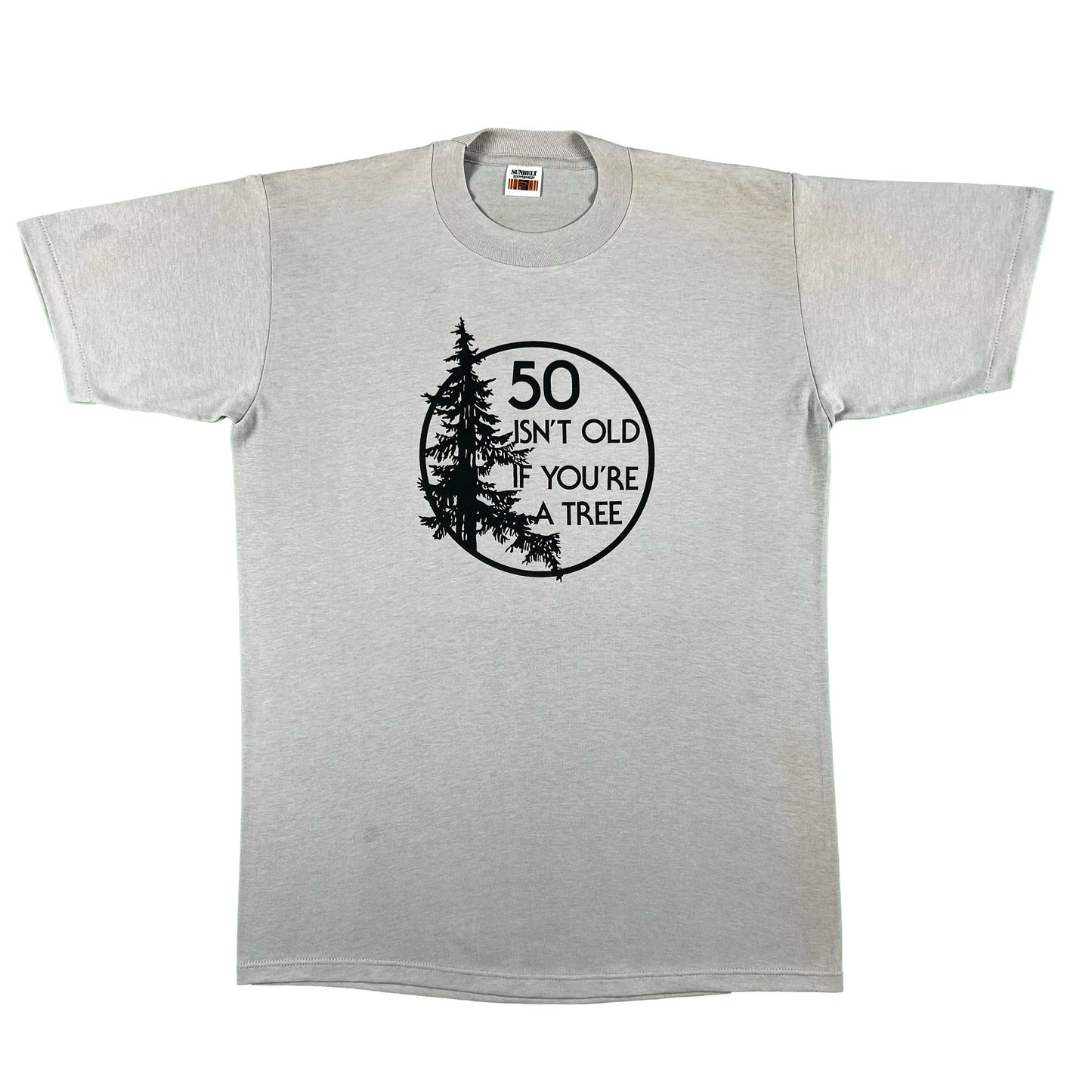 80s '50 Isn't Old if You're Tree' Tee sz L- SELECT TEE