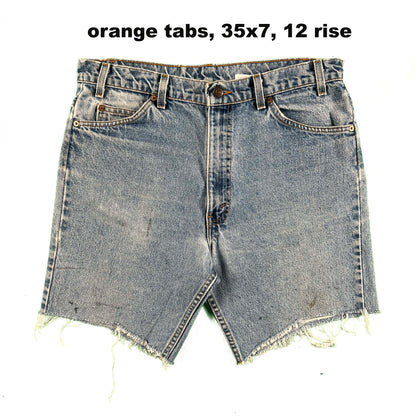 80s/90s Levi's Cut Off Denim Shorts- SELECT PAIR
