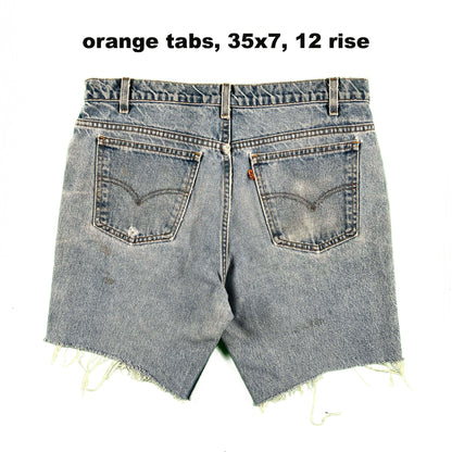 80s/90s Levi's Cut Off Denim Shorts- SELECT PAIR