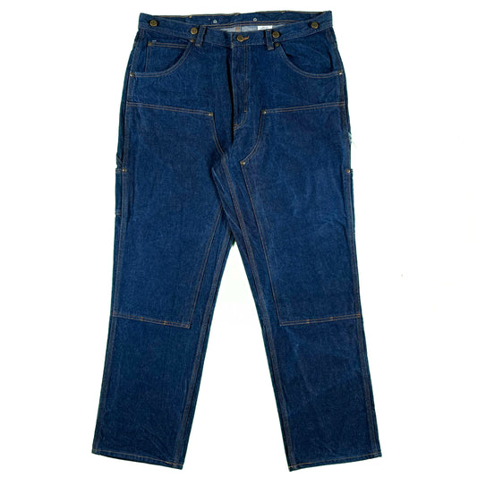 Key Dark Wash Double Knee Denim- 38x32