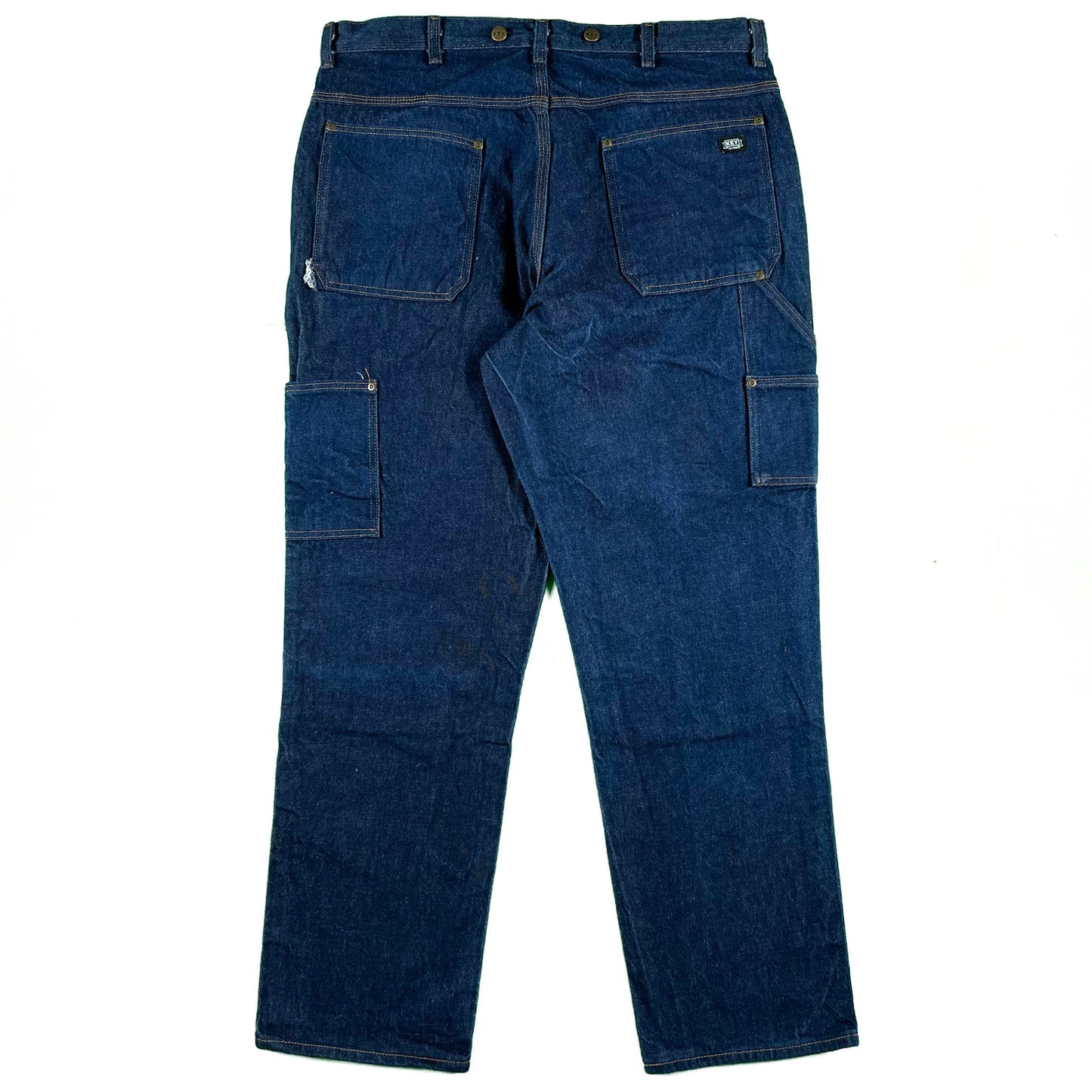 Key Dark Wash Double Knee Denim- 38x32