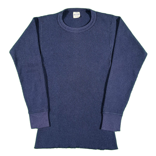 80s/90s Navy Waffle Kit Thermal- Various Sizes