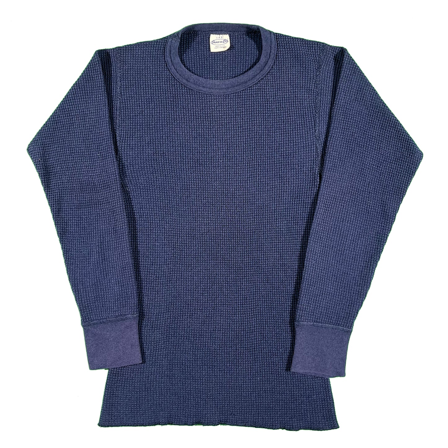 Vintage Navy Waffle Knit Thermal- SELECT SIZE