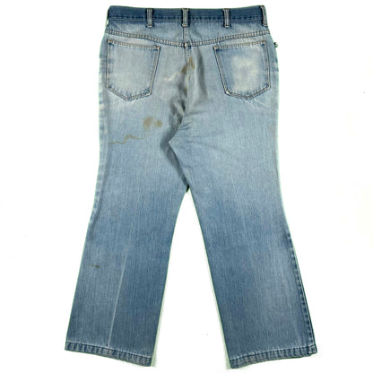 70s Sears Wide Leg Denim- 38x30