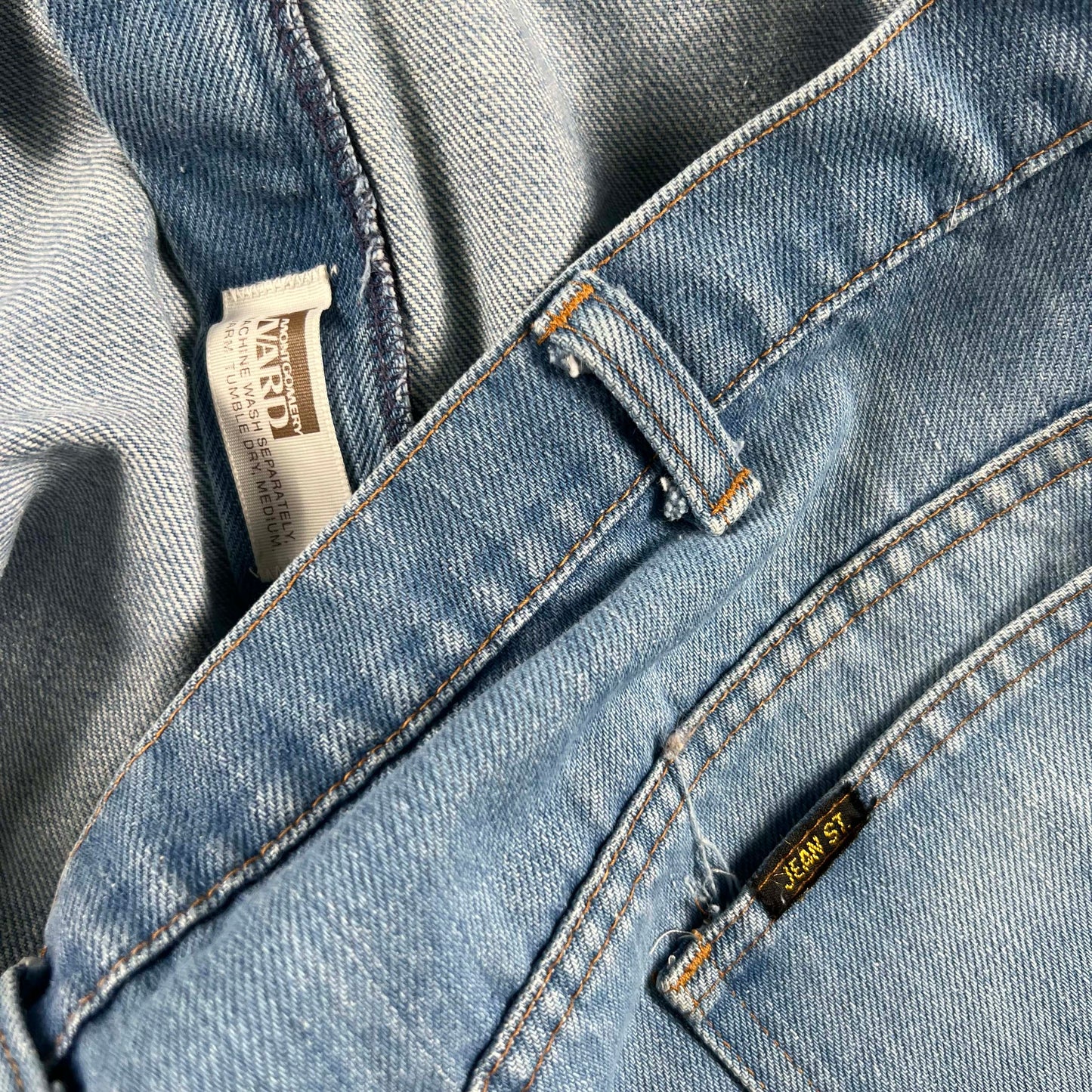 70s Montgomery Ward Wide Leg Denim- 40x31