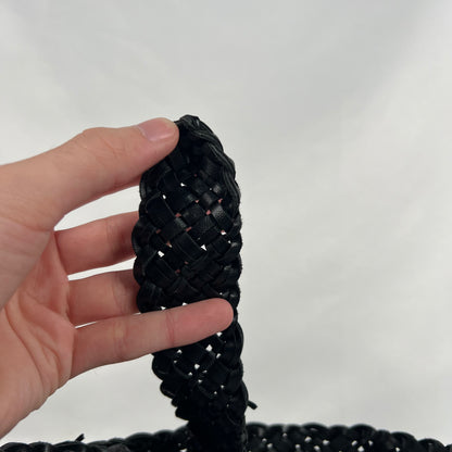 Old Navy Black Braided Leather Belt- 26"-30"