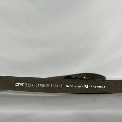 00s Metallic Leather Belt- 26"-30"