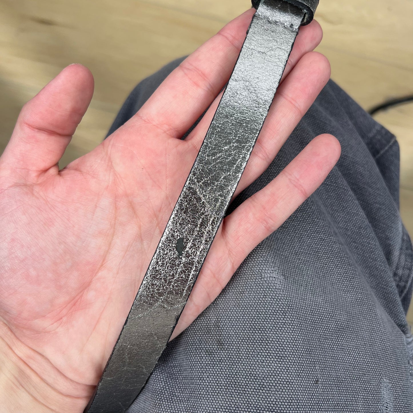 00s Metallic Leather Belt- 26"-30"