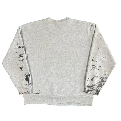 90s Grey Painter's Sweatshirt- L