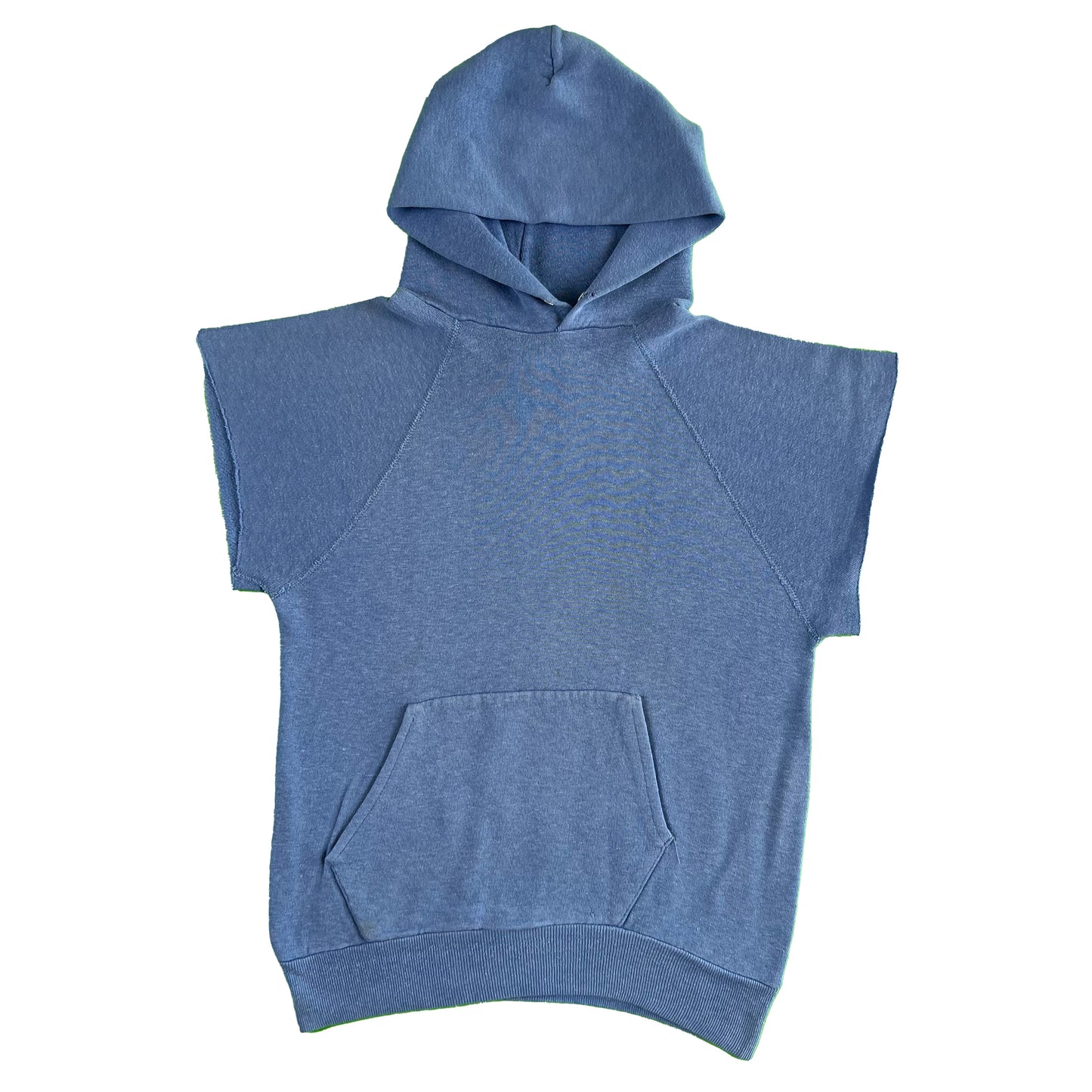 70s Chopped Blue Hoodie- S