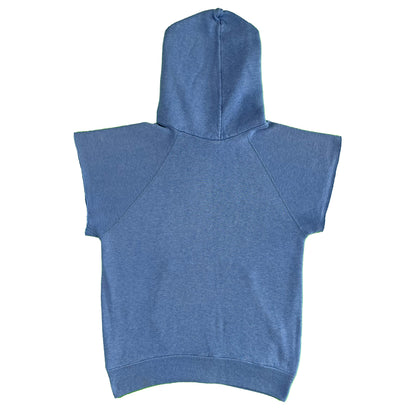 70s Chopped Blue Hoodie- S