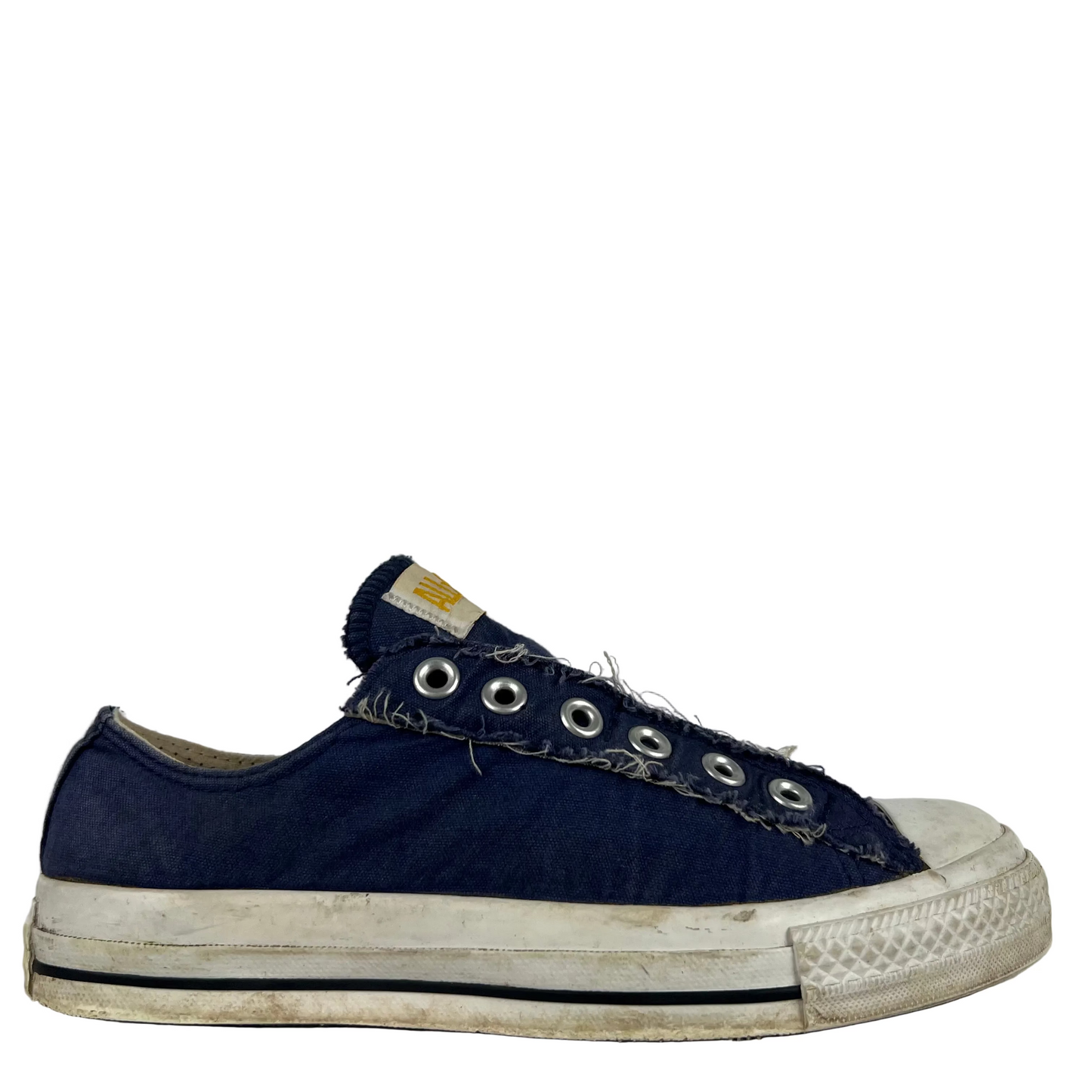 Faded Navy Blue Slip On Converse- M's 5, W's 6.5