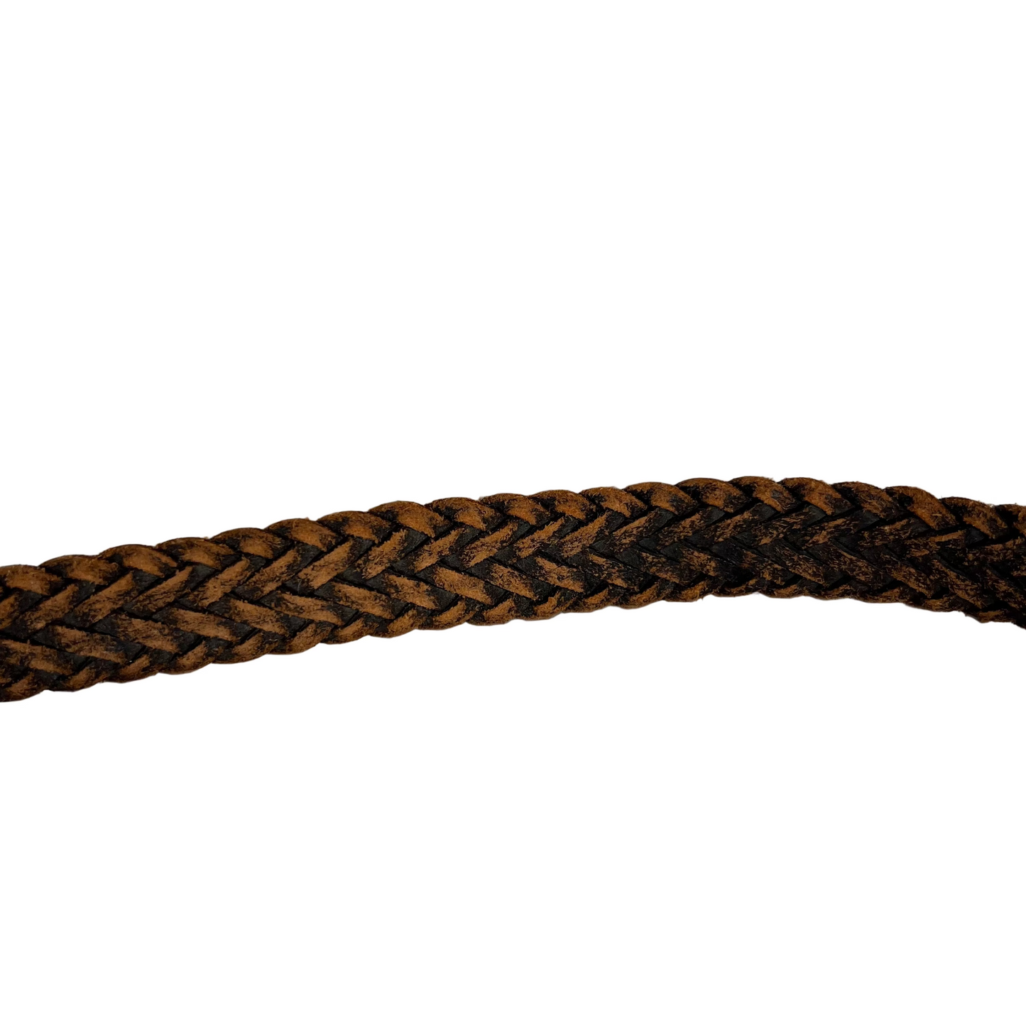 00s L.L. Bean Braided Leather Belt- 40"-42"