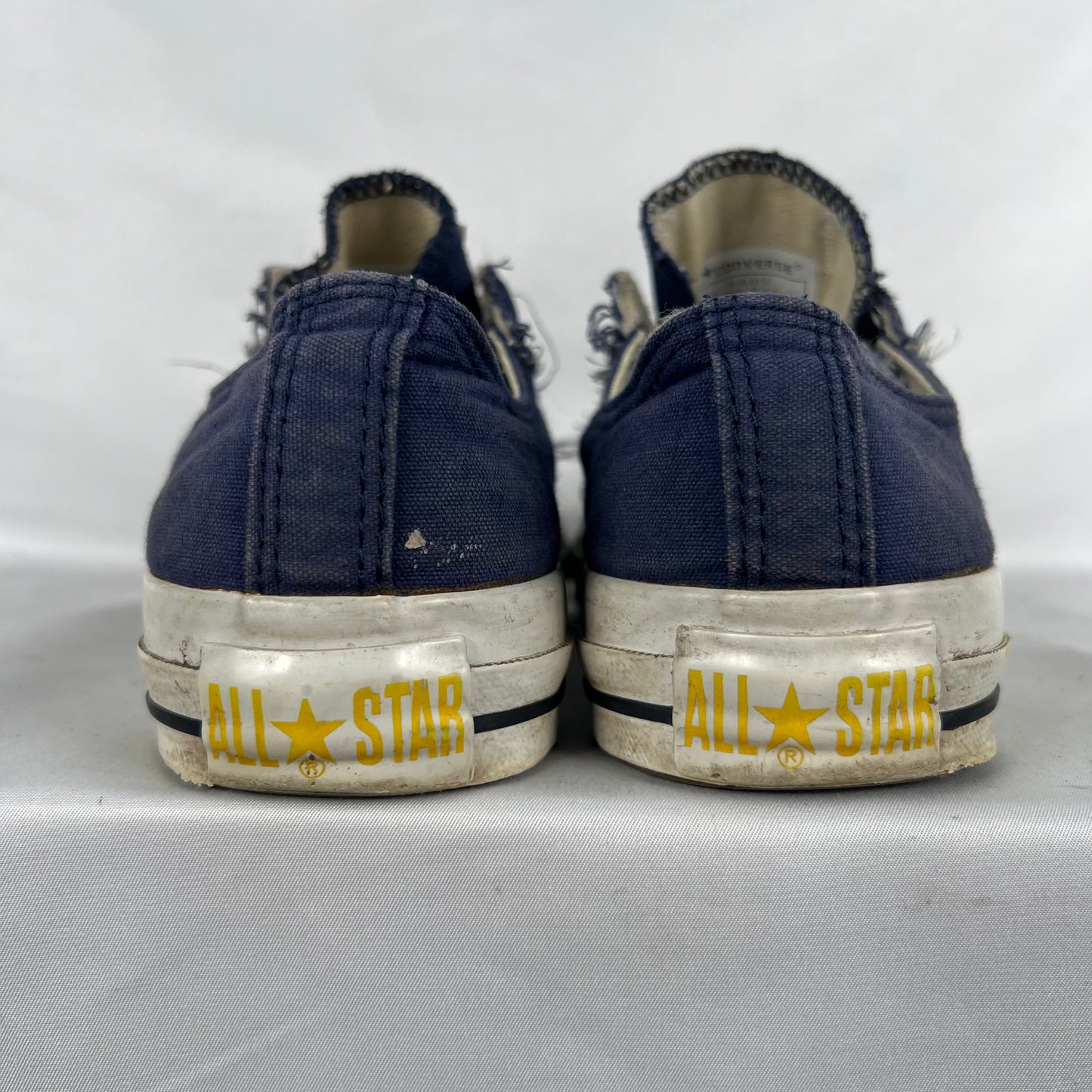 Faded Navy Blue Slip On Converse- M's 5, W's 6.5