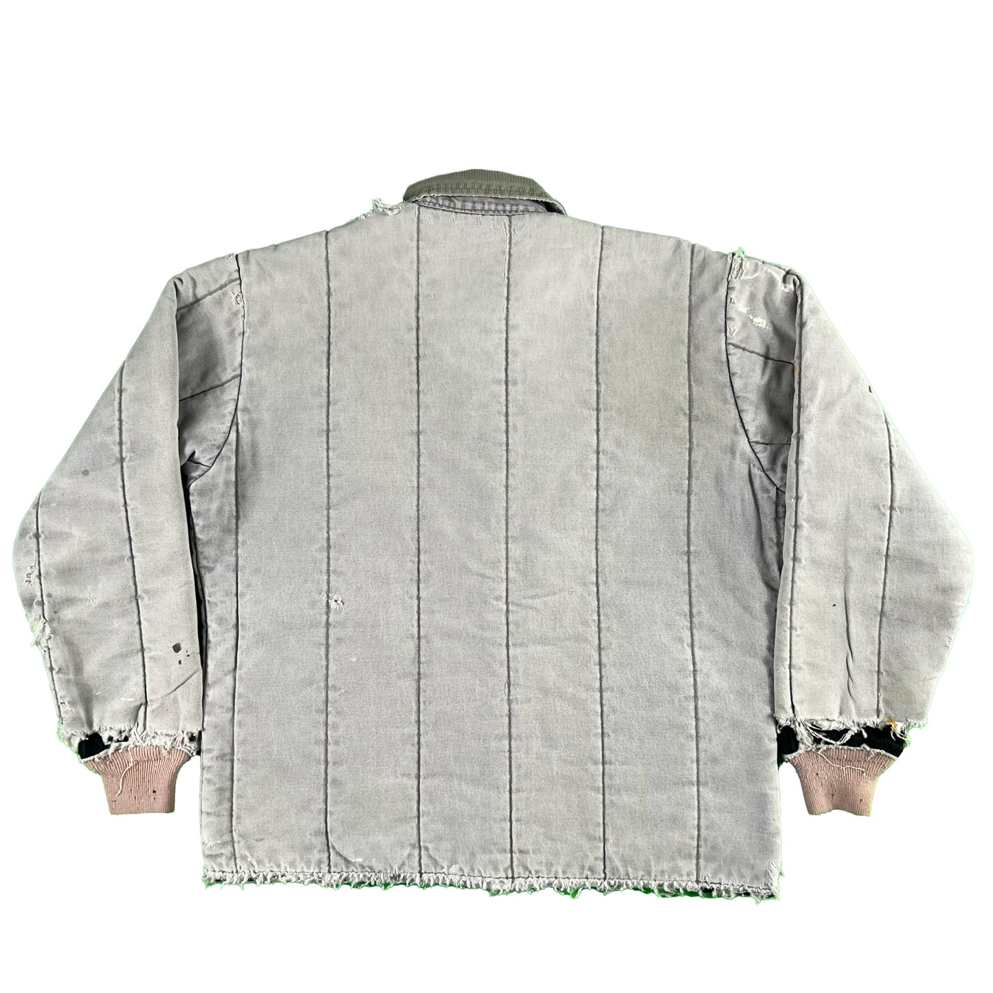 90s Wall's Sun Faded & Thrashed Canvas Work Jacket- L