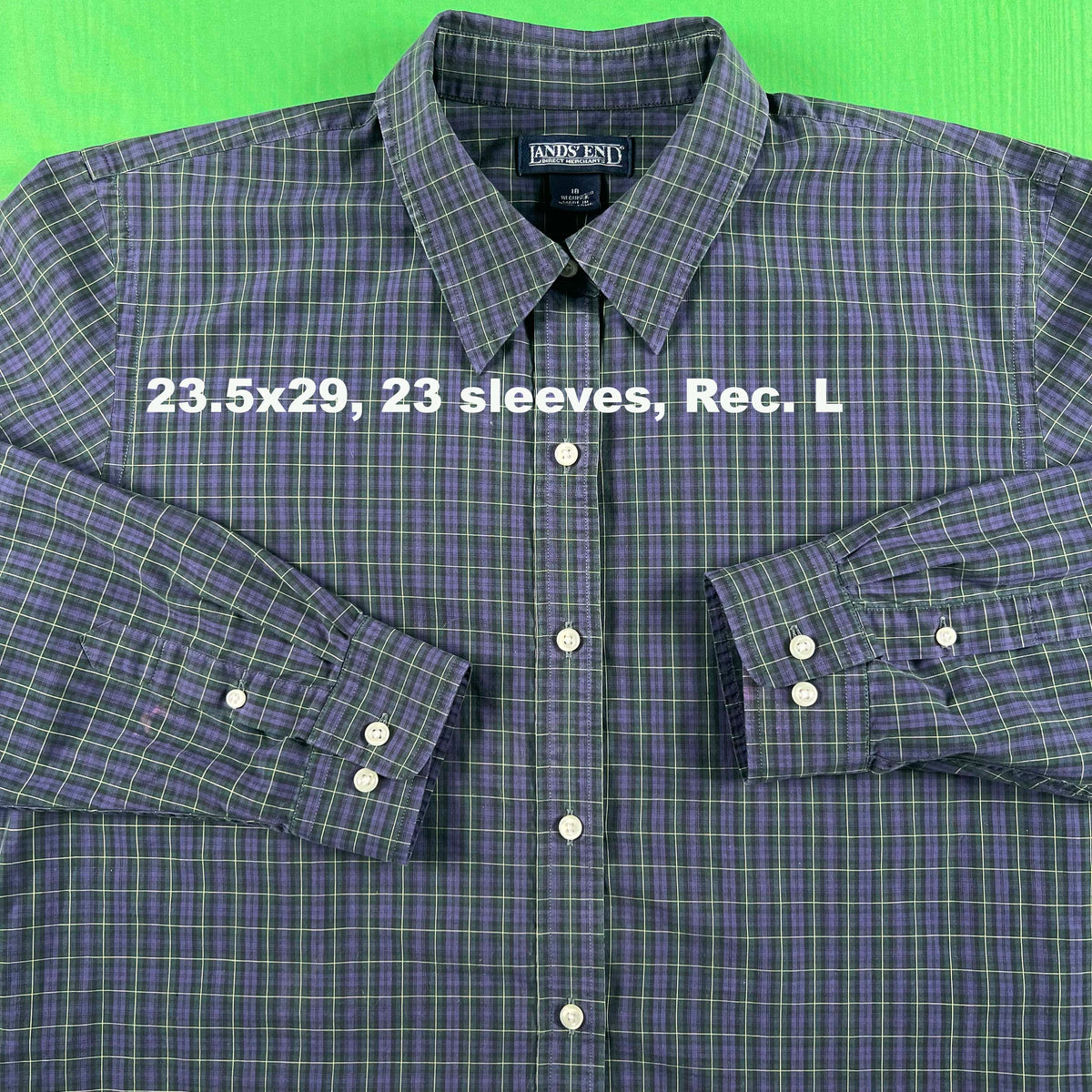 Vintage Lands' End 100% Cotton Button Up Shirts- SELECT SHIRT
