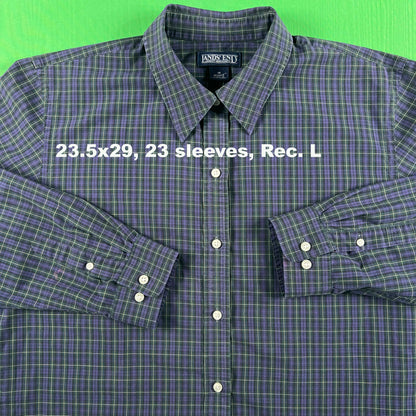 Vintage Lands' End 100% Cotton Button Up Shirts- SELECT SHIRT