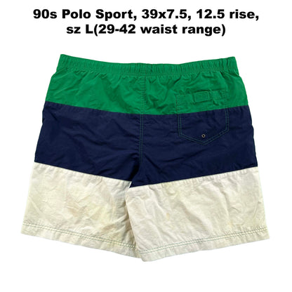 Vintage Polo Ralph Lauren Nylon Swim Trunks- SELECT PAIR