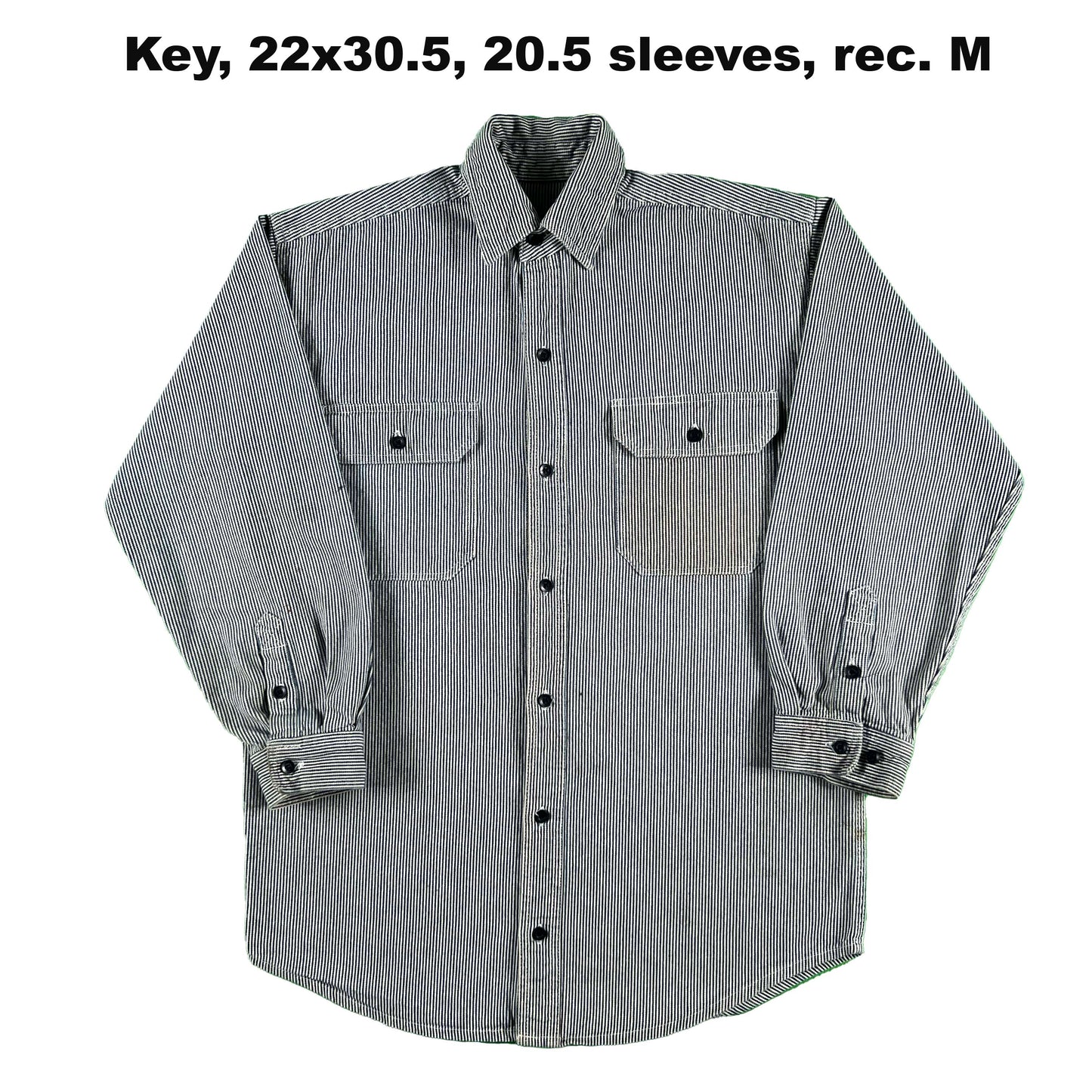 Vintage Hickory Stripe Button Up Work Shirts- SELECT SHIRT