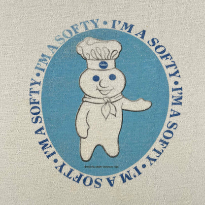 80s Pillsbury 'l'm A Softy' Long Sleeve Baby Tee