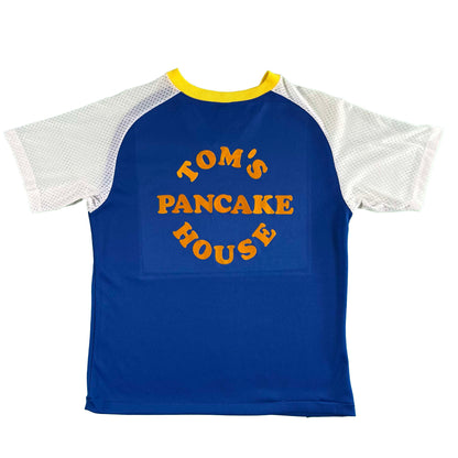 70s Tom's Pancake House Mesh Sleeve Jersey- L