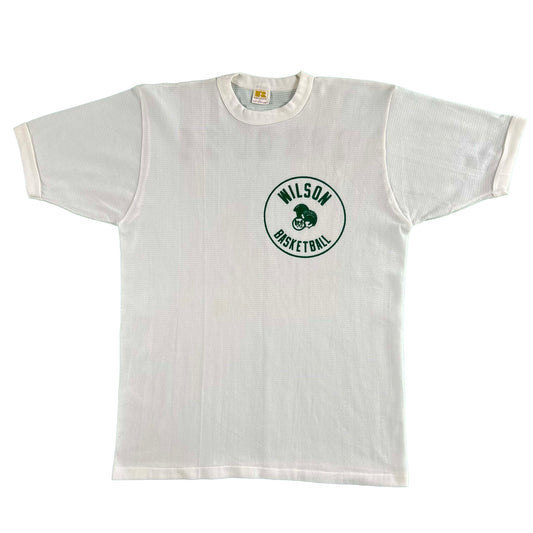 70s Russell Gold Tag Mesh Jersey Tee- M