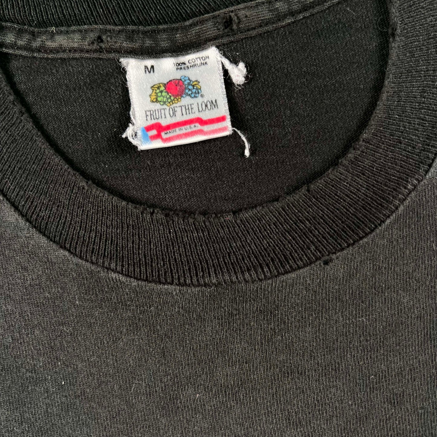 80s Sun Faded Black Jazz Radio Tee- M