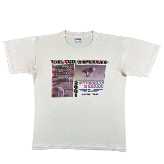 2001 Texas Swimming & Diving Champs Tee- M