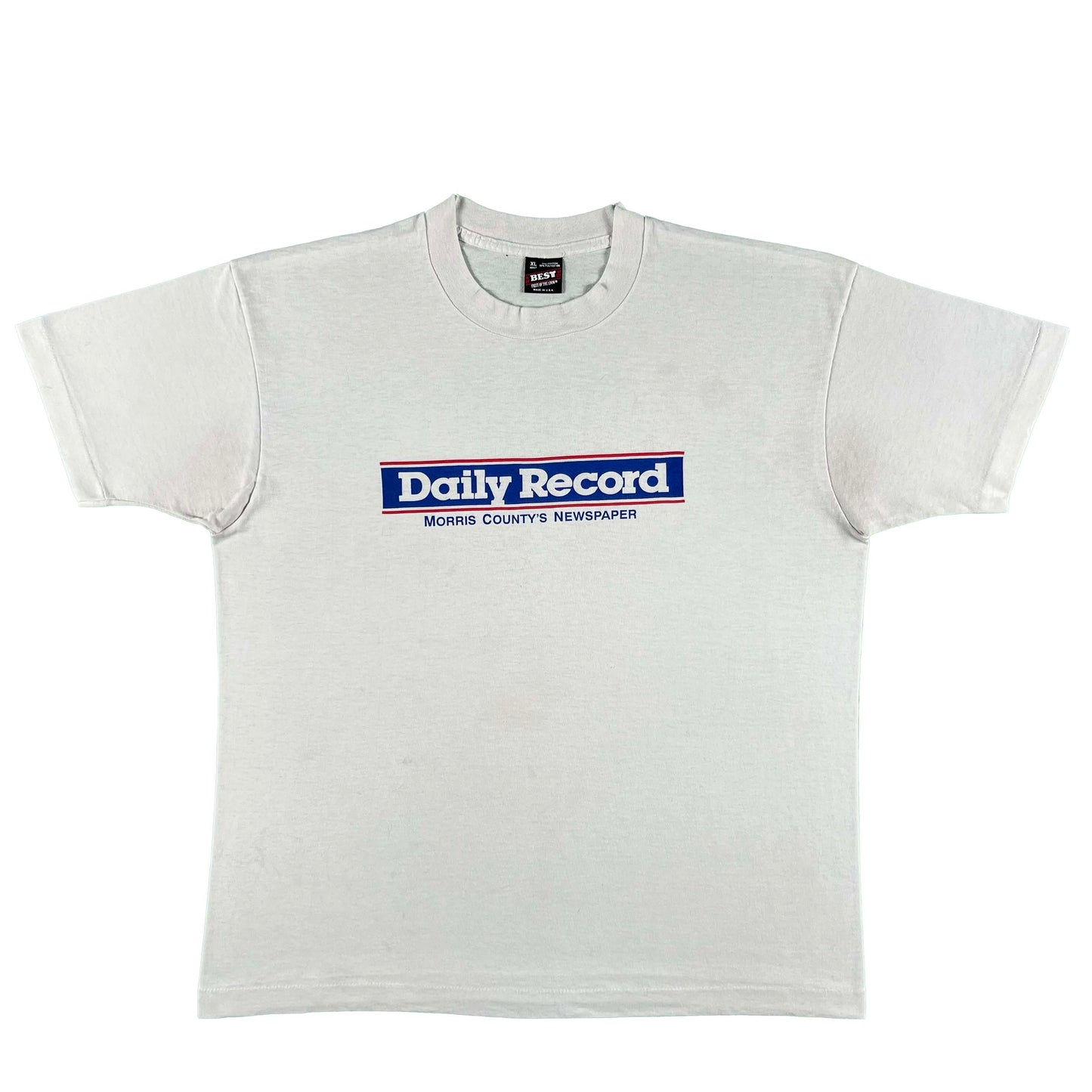 90s Daily Record 'Morris County's Newspaper' Tee- XL