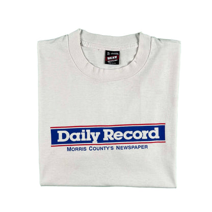 90s Daily Record 'Morris County's Newspaper' Tee- XL