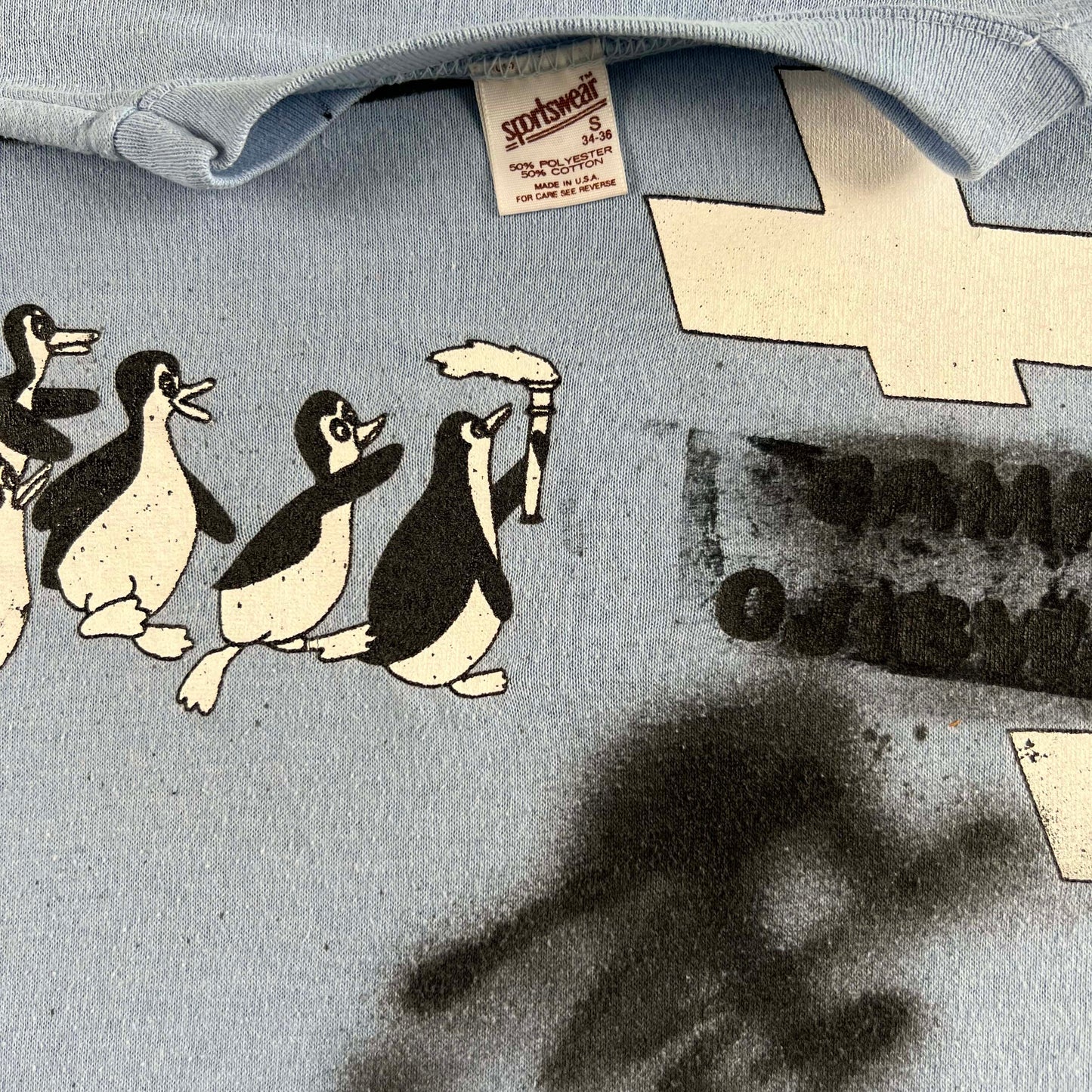 80s Penguins for Christ Tee- S