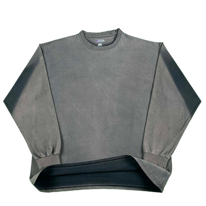 Super Sun Faded Black Russell Long Sleeve Tee- XL