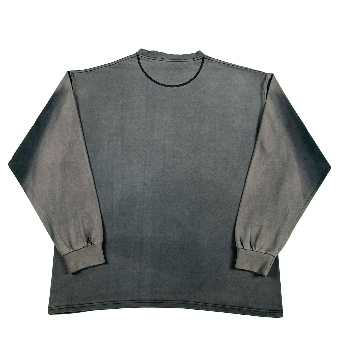 Super Sun Faded Black Russell Long Sleeve Tee- XL