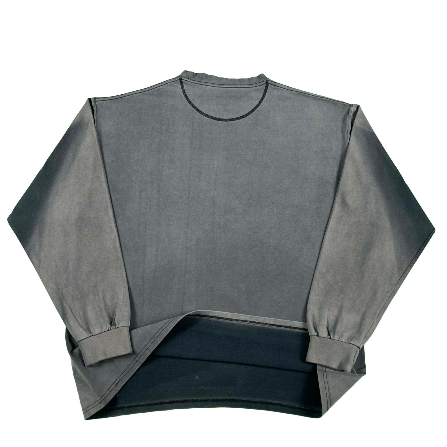 Super Sun Faded Black Russell Long Sleeve Tee- XL
