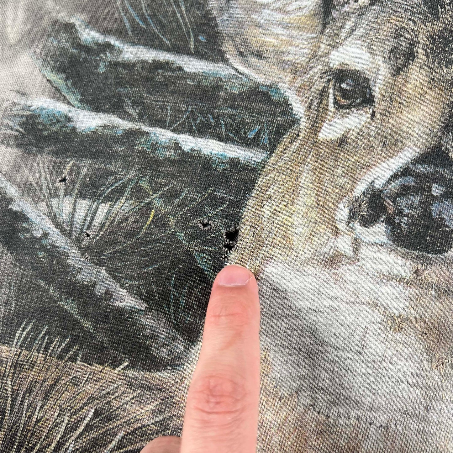 00s Super Sun Faded Deer Long Sleeve Tee- 3XL