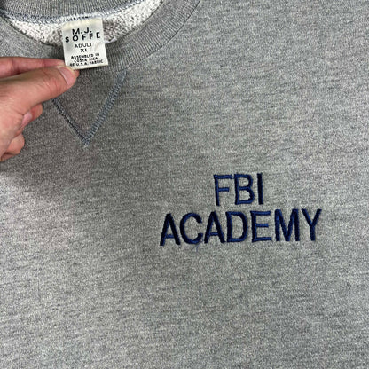 90s Grey FBI Academy Sweatshirts- SELECT SWEAT