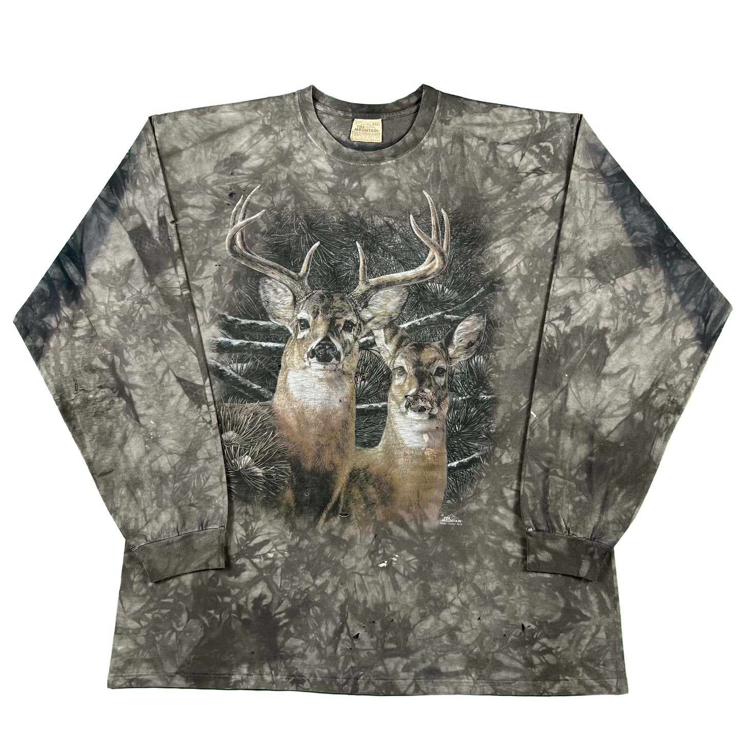00s Super Sun Faded Deer Long Sleeve Tee- 3XL