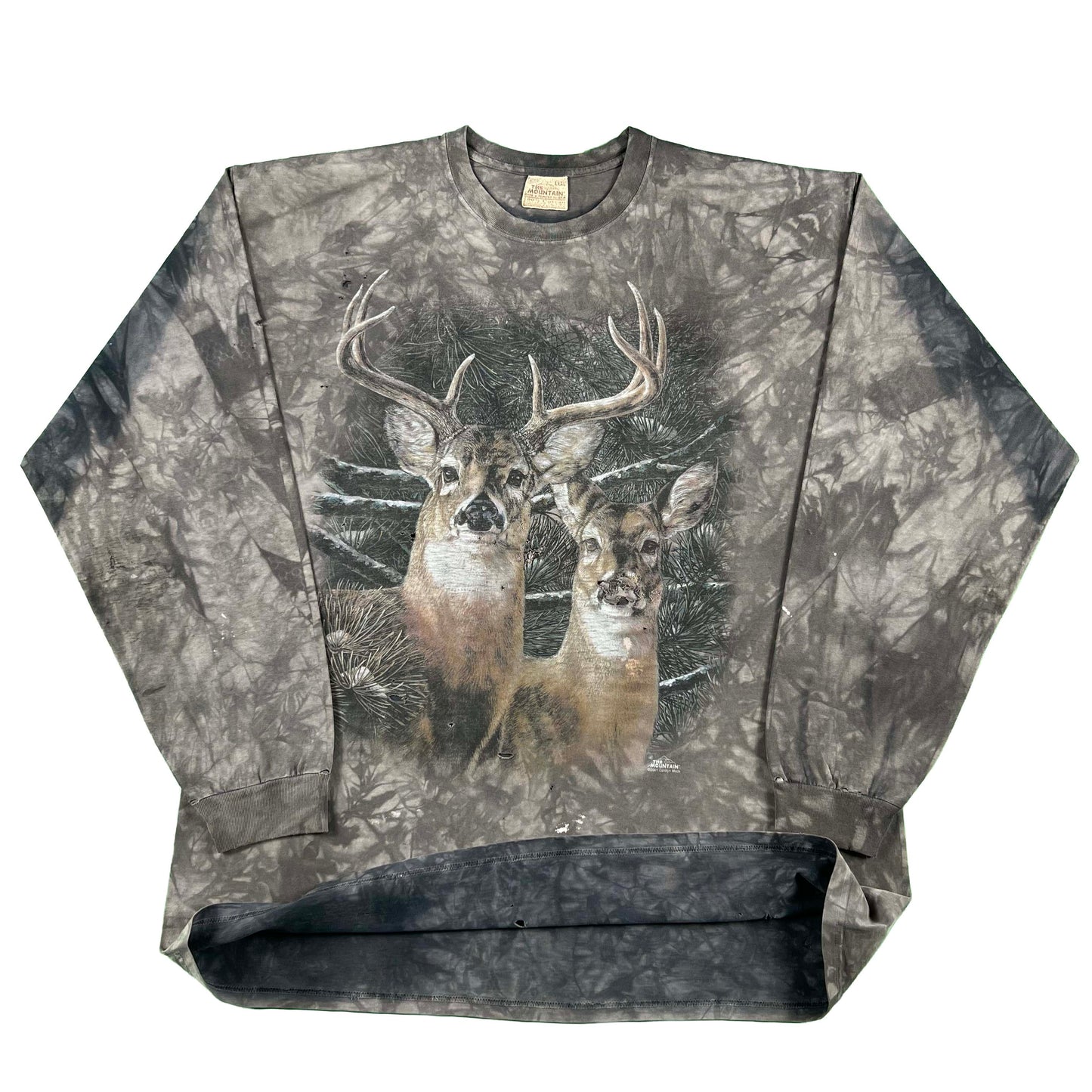 00s Super Sun Faded Deer Long Sleeve Tee- 3XL