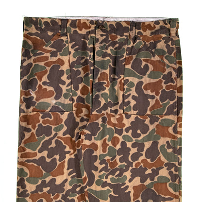 80s Duck Camo Fatigue Pants- 37-39x28