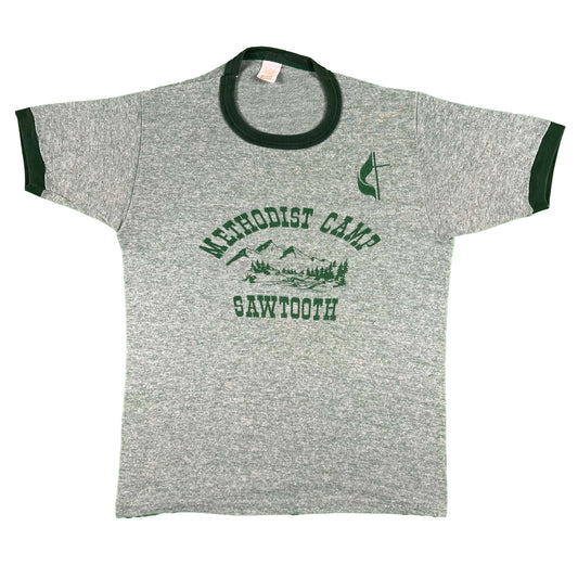 70s Sawtooth Methodist Camp Ringer Tee- M