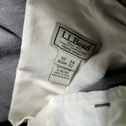 L.L. Bean Faded Grey/Black Cargo Pants- 31x30