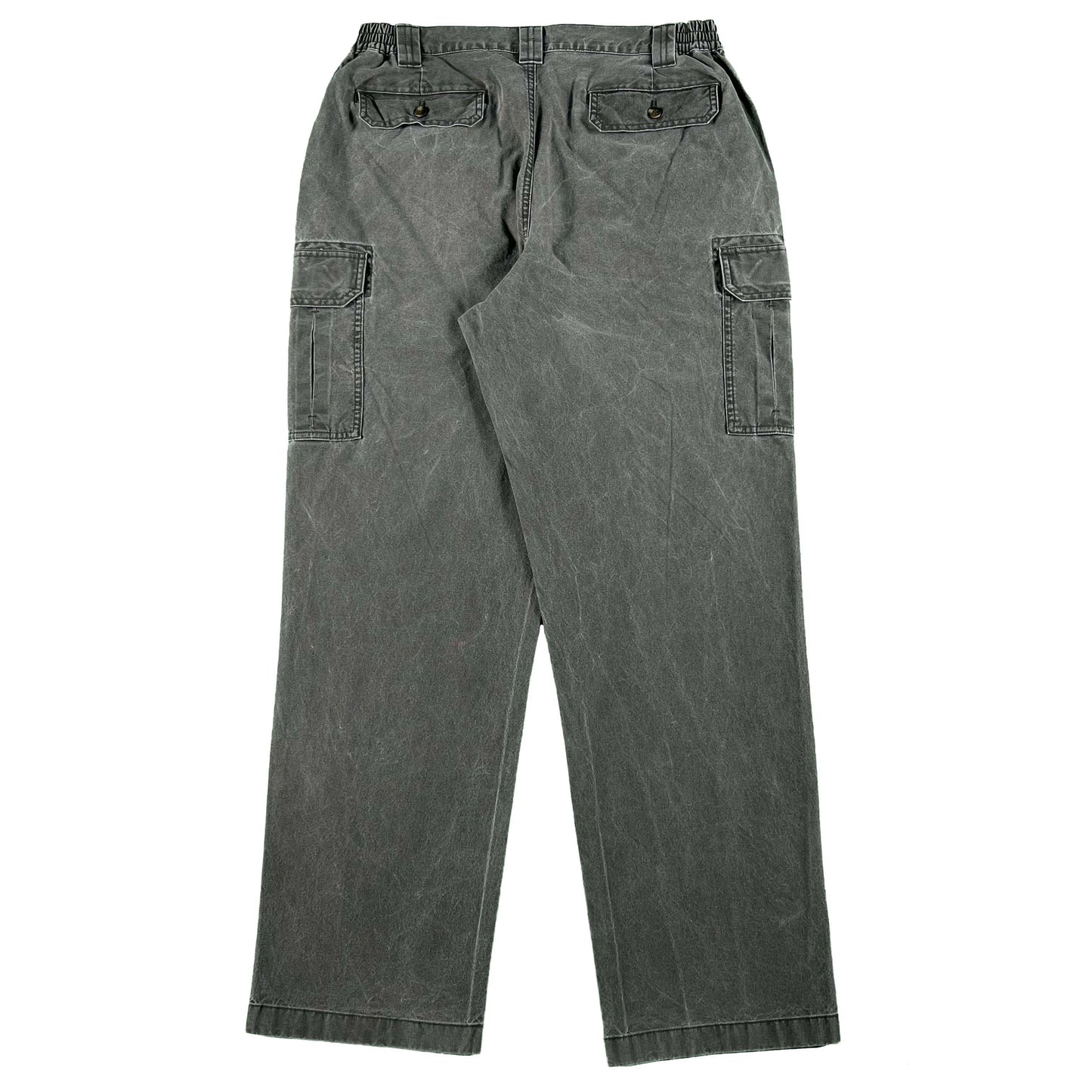 L.L. Bean Faded Grey/Black Cargo Pants- 31x30