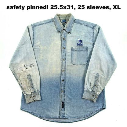 Vintage Denim Button Up Shirts- SELECT SHIRT