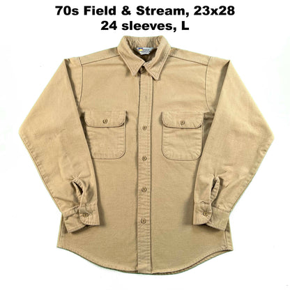 Vintage 100% Cotton Chamois Shirts- SELECT SHIRT