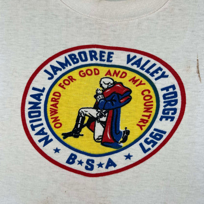 50s Valley Forge 1957 BSA National Jamboree Tee- M