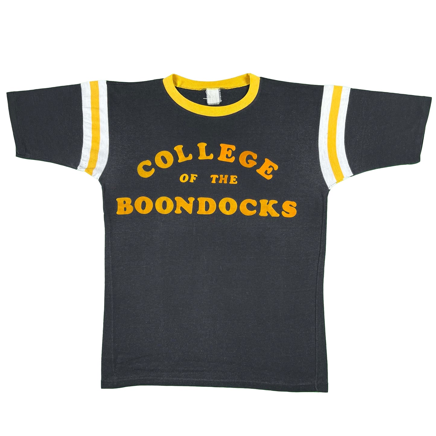 70s College of Boondocks Football Ringer Tee- L